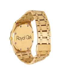 AUDEMARS PIGUET, REF. 4100 BA 18K YELLOW GOLD AND DIAMOND 'ROYAL OAK' WATCH