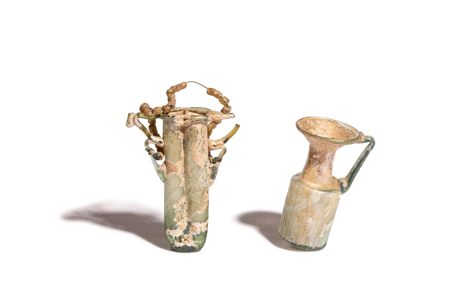 Two Roman Glass Vessels