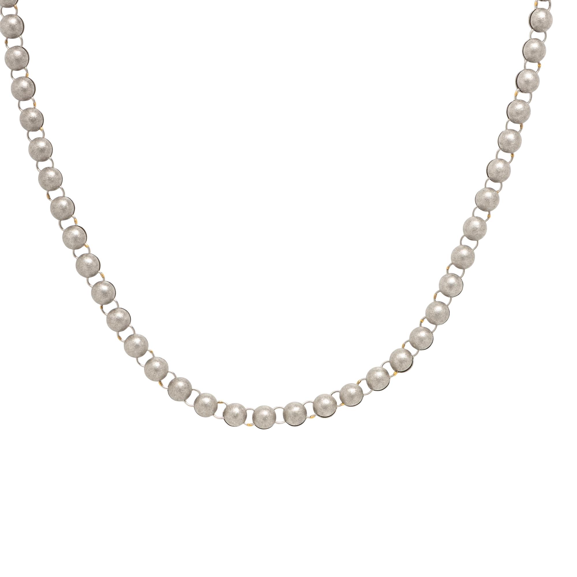Platinum Bead Necklace
