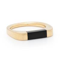 Alan Revere, Black Jade and Yellow Gold Ring