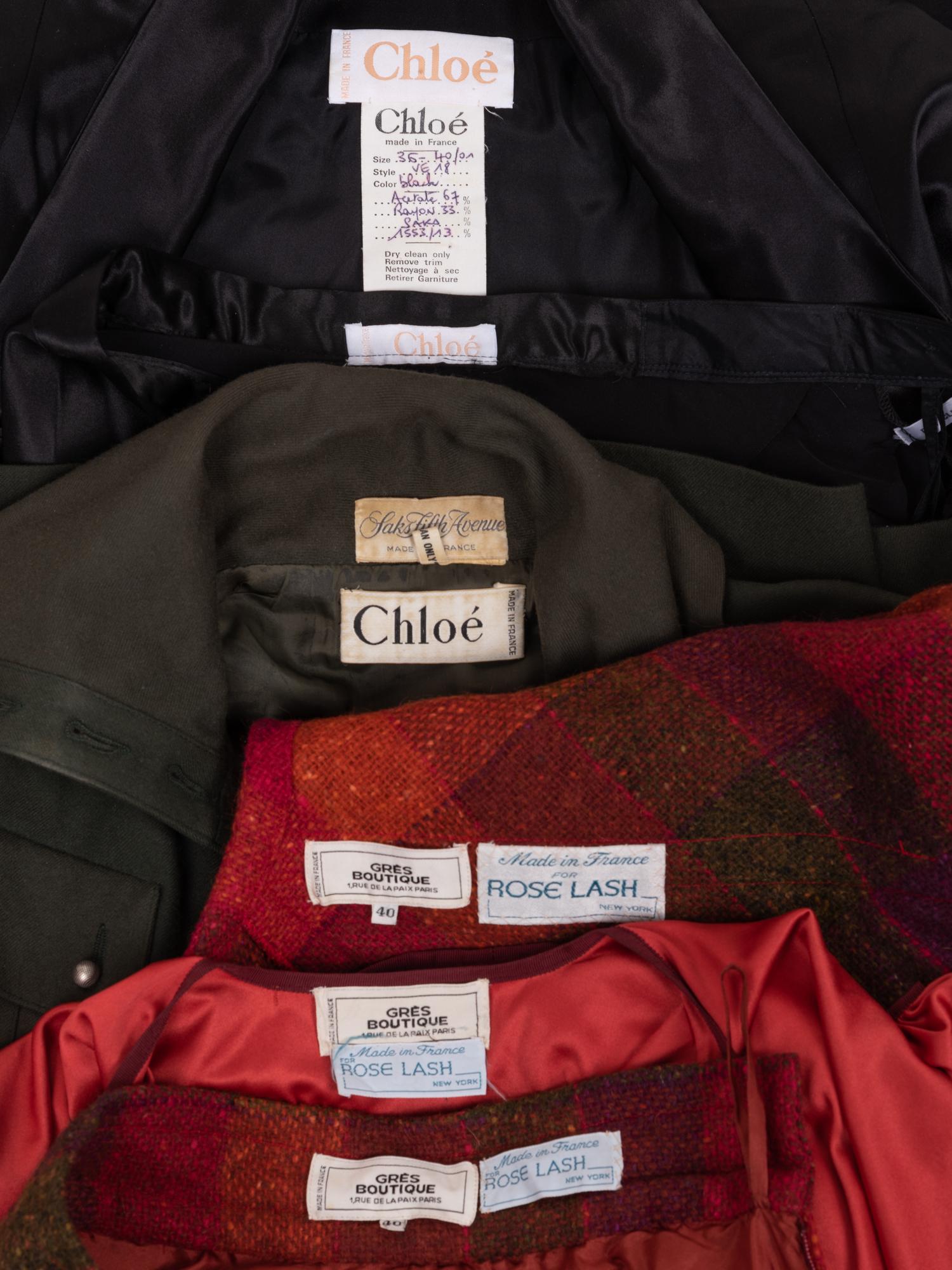 Three Designer Ensembles: One Grès Boutique and Two Chloé, 1980-90s