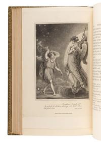 MILTON, John (1608-1674). The Poetical Works . 6 volumes. -- Some Account of the Life and Writings . Henry John Todd, editor. London: Bye and Law, and Law and Gilbert for J. Johnson et al, 1801-1809.