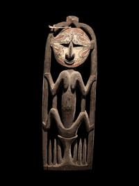 An Iatmul Wood Skull Rack