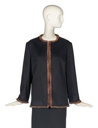J. Mendel Wool Jacket With Sable Trim