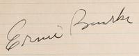 A Vintage Ernie Banks Signed Index Card (BAS Beckett Authentication Services Certified),
