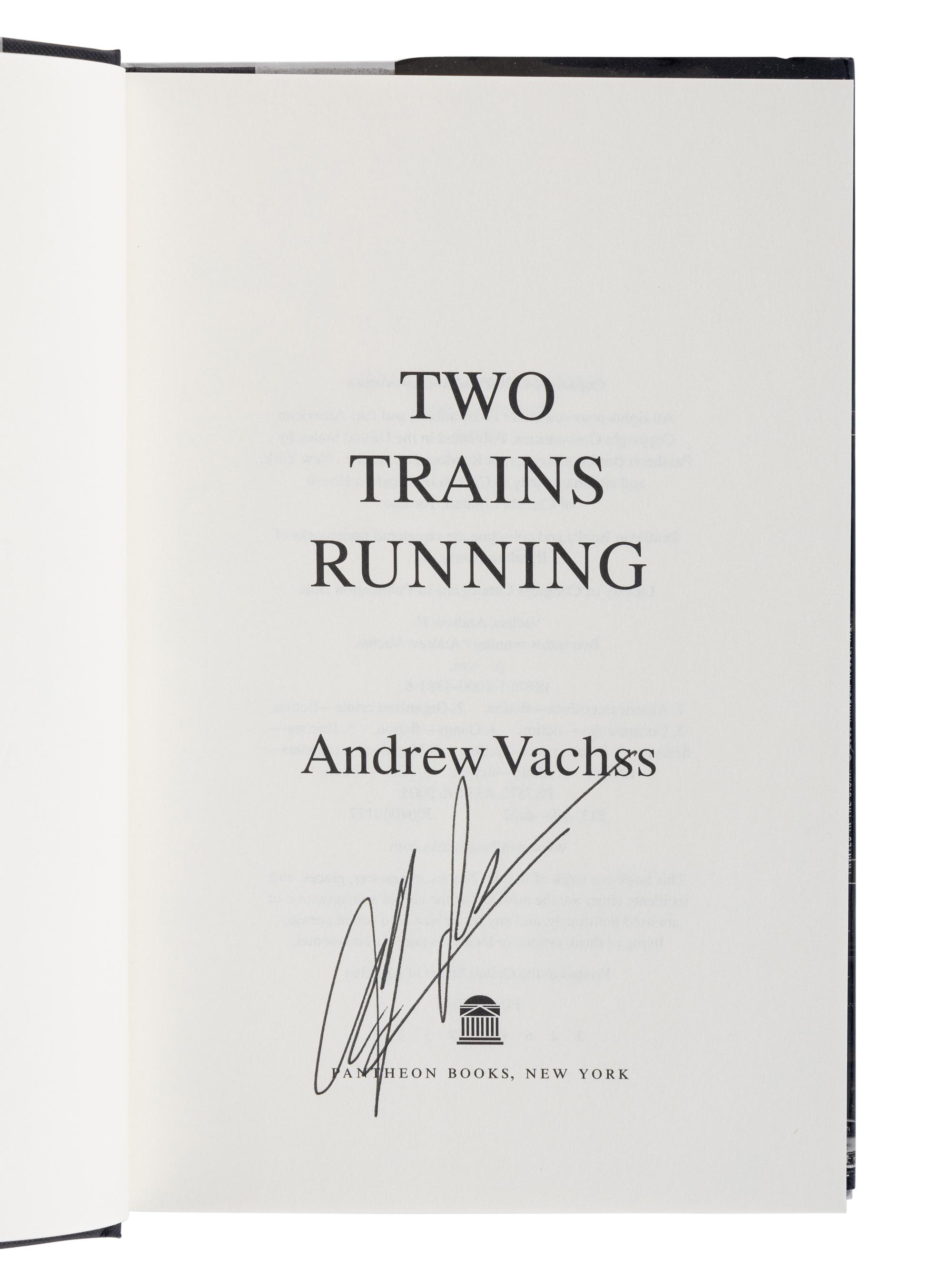 VACHSS, Andrew (1942-2021). A group of 8 works by Vachss, ALL FIRST EDITIONS, ALL SIGNED OR INSCRIBED, comprising:
