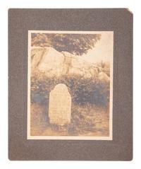 [SLAVERY & ABOLITION]. Photograph of John Brown's grave.