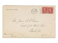 WILSON, Woodrow (1856-1924). Two autograph letters signed, as President, to Senator James A. O'Gorman, 20 April and 5 May 1913, regarding the appointment of the Collector of the Port of New York, comprising:
