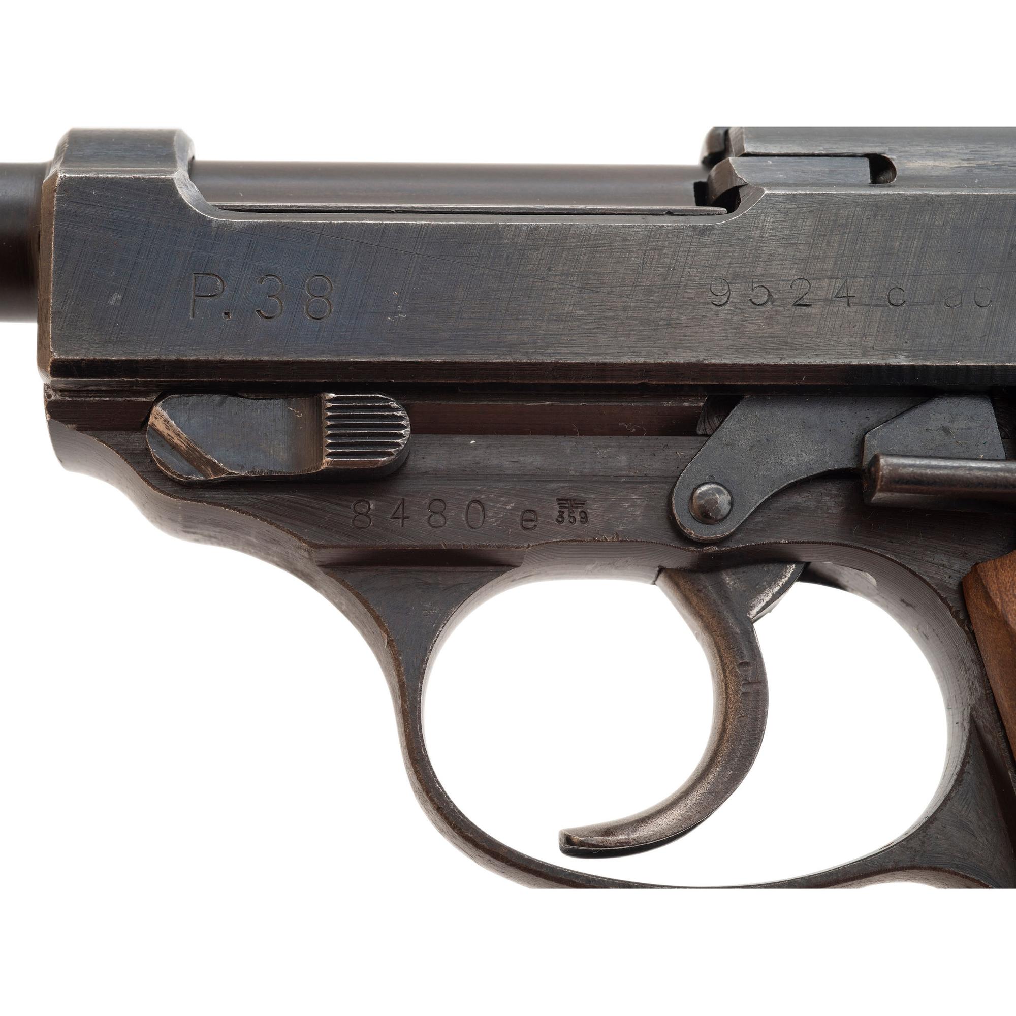 *Walther ac45-code P.38 with Replaced Grips and Cut Down Barrel