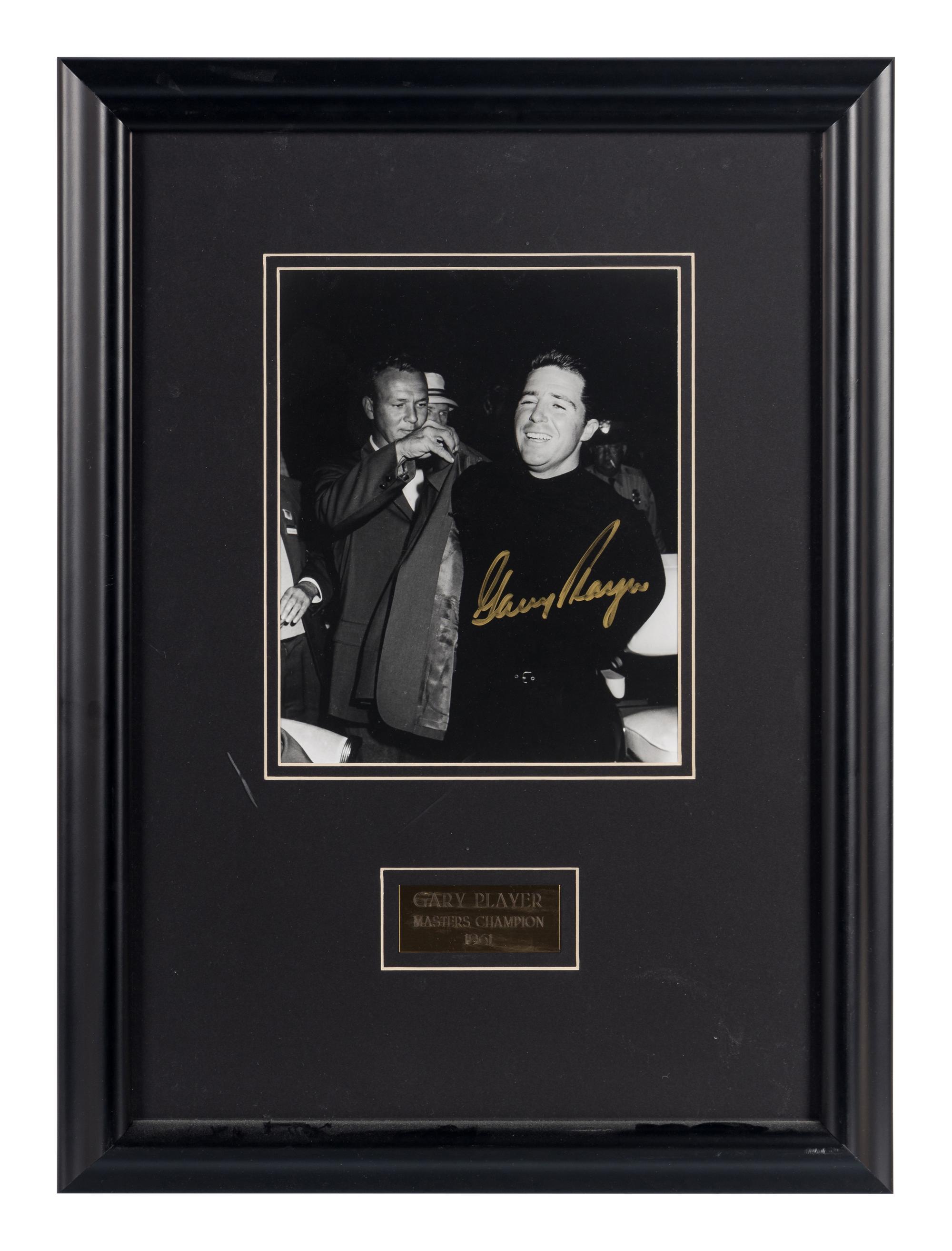 A Large Group of Masters Golf Champions Signed Autograph Displays,