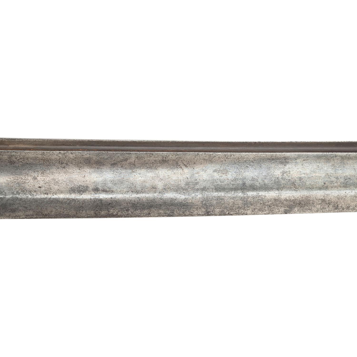 French Import Foot Officers Sword Etched to Lt. Col. John C. Black - 37th Illinois Infantry and Congressional Medal of Honor Recipient