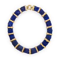 Yvel, Lapis Lazuli and Yellow Gold Necklace