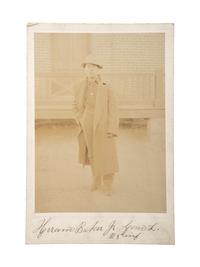 [BUFFALO SOLDIERS] -- [LATE INDIAN WARS]. Cabinet card of African American soldier Hiram Baker, Jr., Company L, 25th Infantry. [Denver, CO]: n.d.