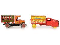 Five Tin Lithograph Vehicles