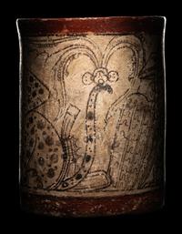 A Maya Codex Style Cylinder Vessel