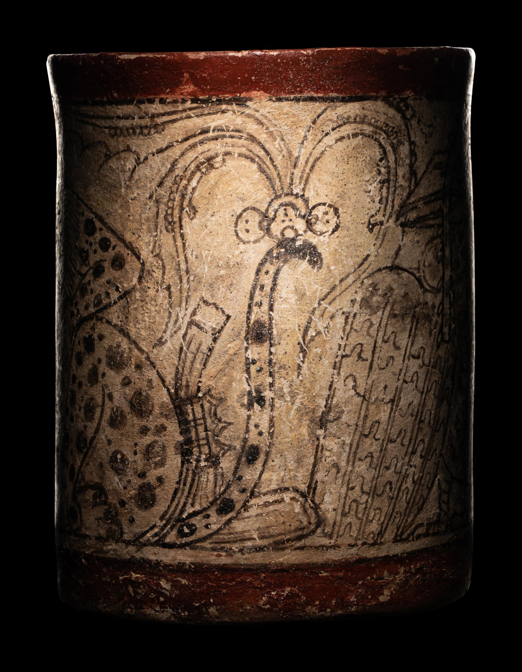 A Maya Codex Style Cylinder Vessel