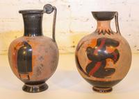 Two Small Greek Ewers. Height 9 1/2 inches.