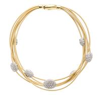 An 18 Karat Gold and Diamond Multi Strand Bracelet, Marco Bicego, 10.60 dwts.
