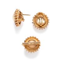 CULTURED PEARL AND DIAMOND SET