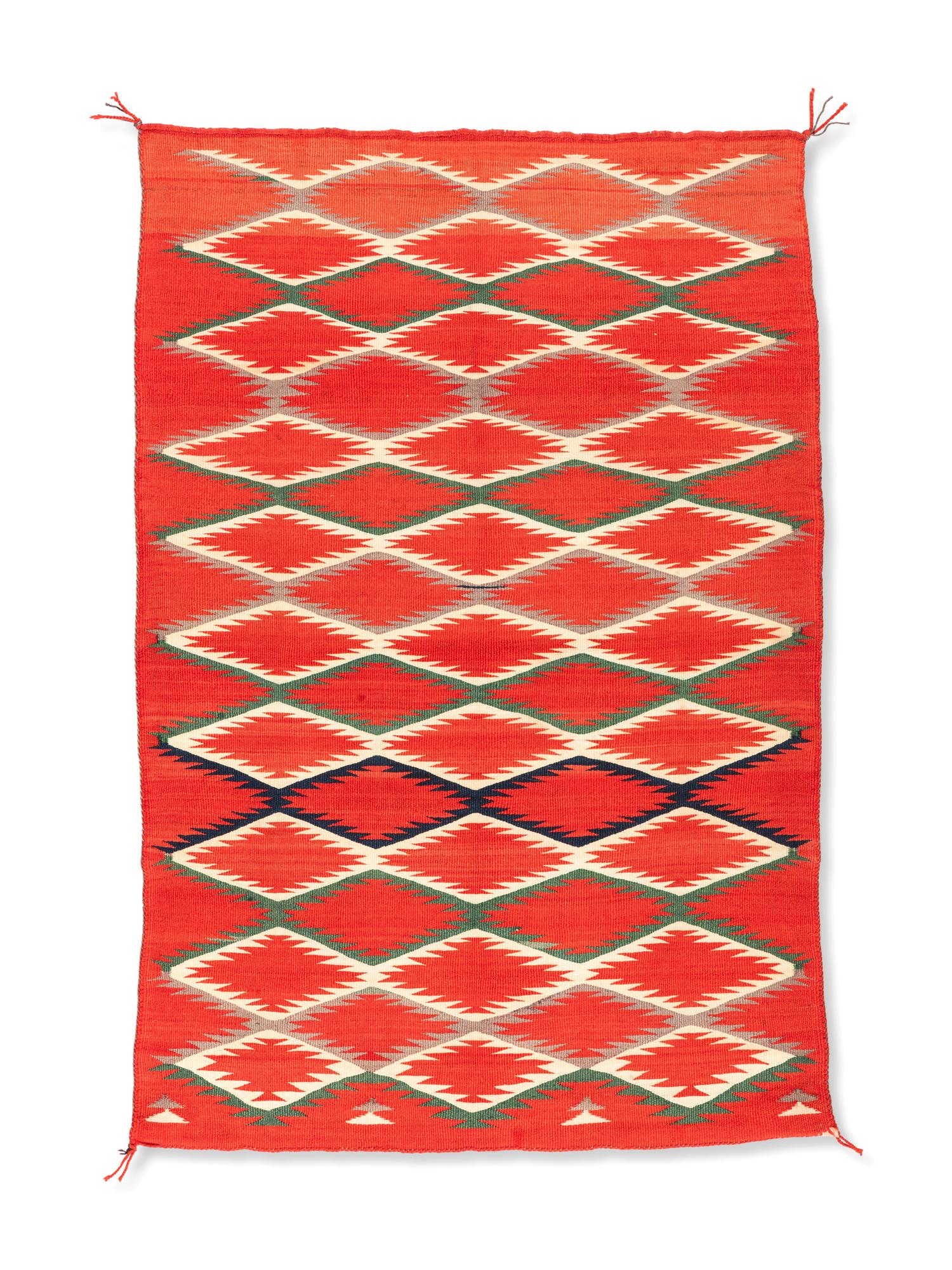 Navajo Germantown Child's Blanket / Rug
