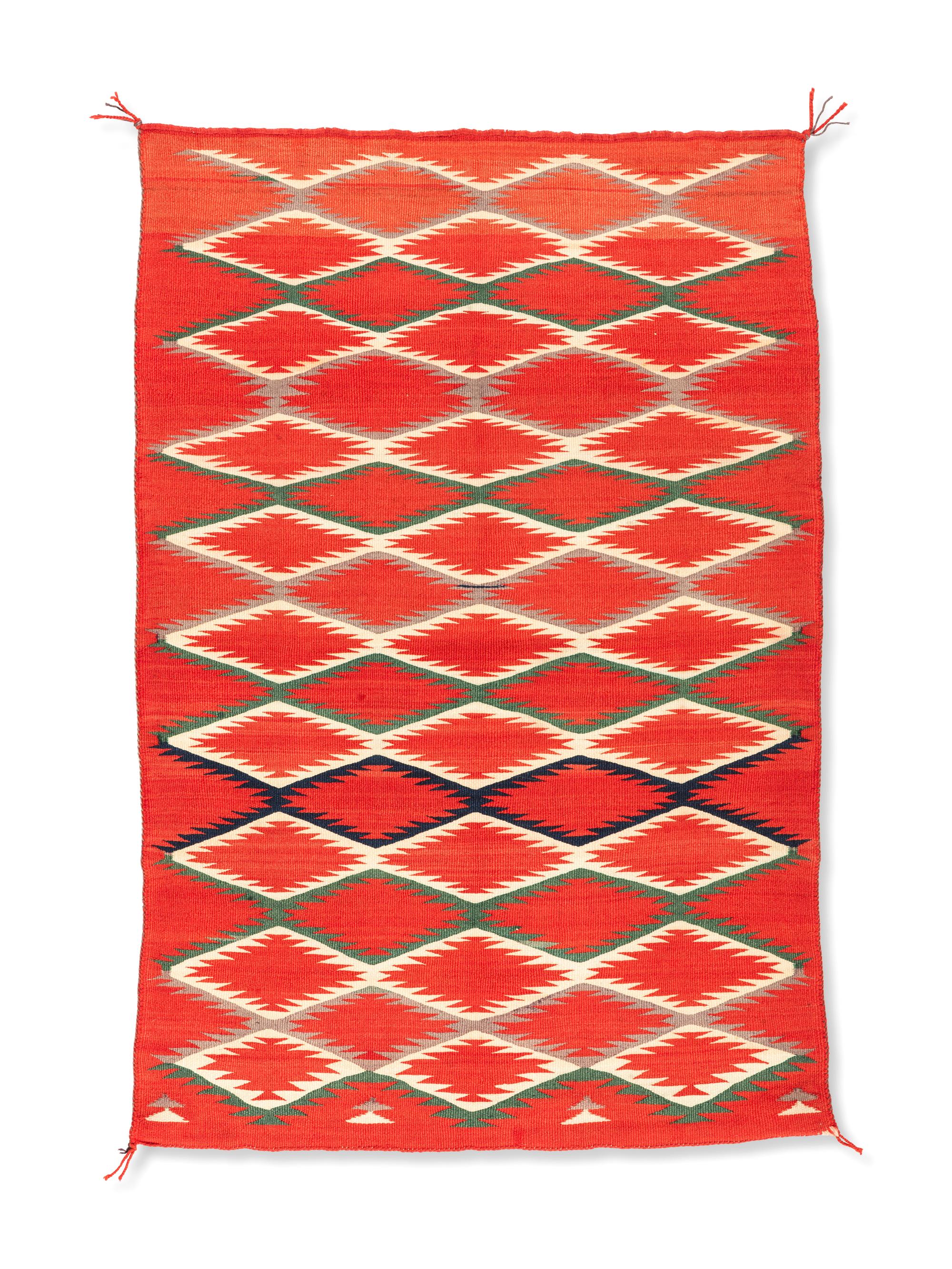 Navajo Germantown Child's Blanket / Rug