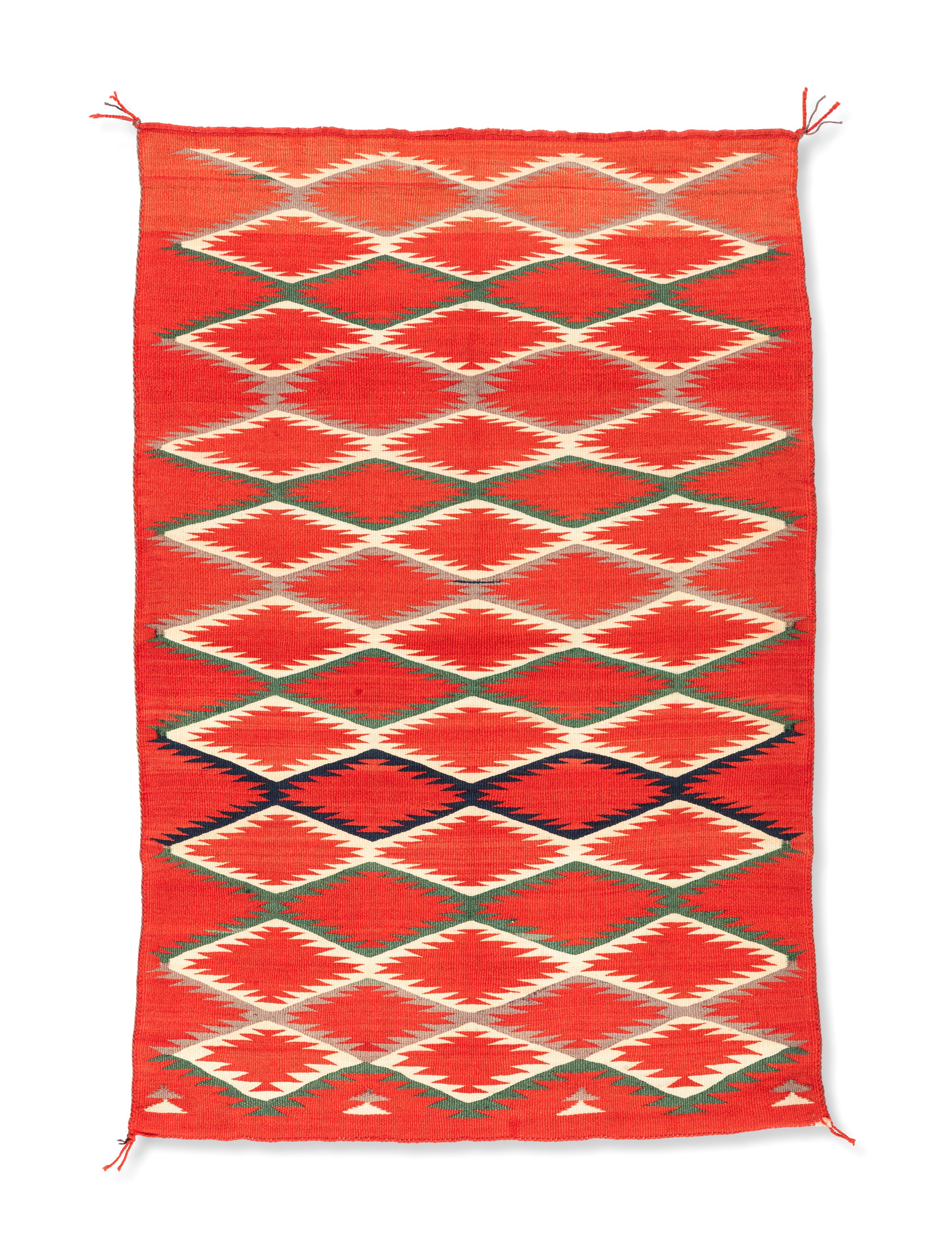Navajo Germantown Child's Blanket / Rug