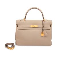 HERMÈS, KELLY 35 IN GRIS TOURTERELLE TOGO
