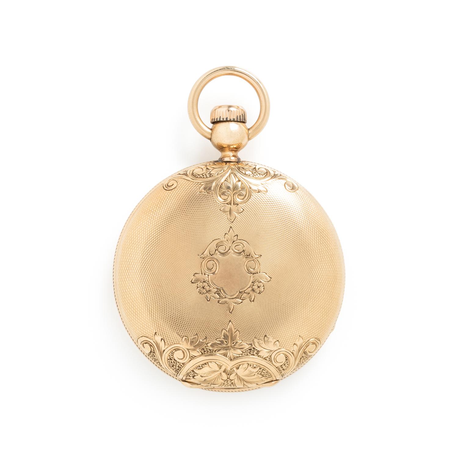 ELGIN, YELLOW GOLD POCKET WATCH