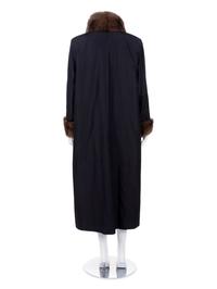 Sable Fur Trimmed Salon Coat