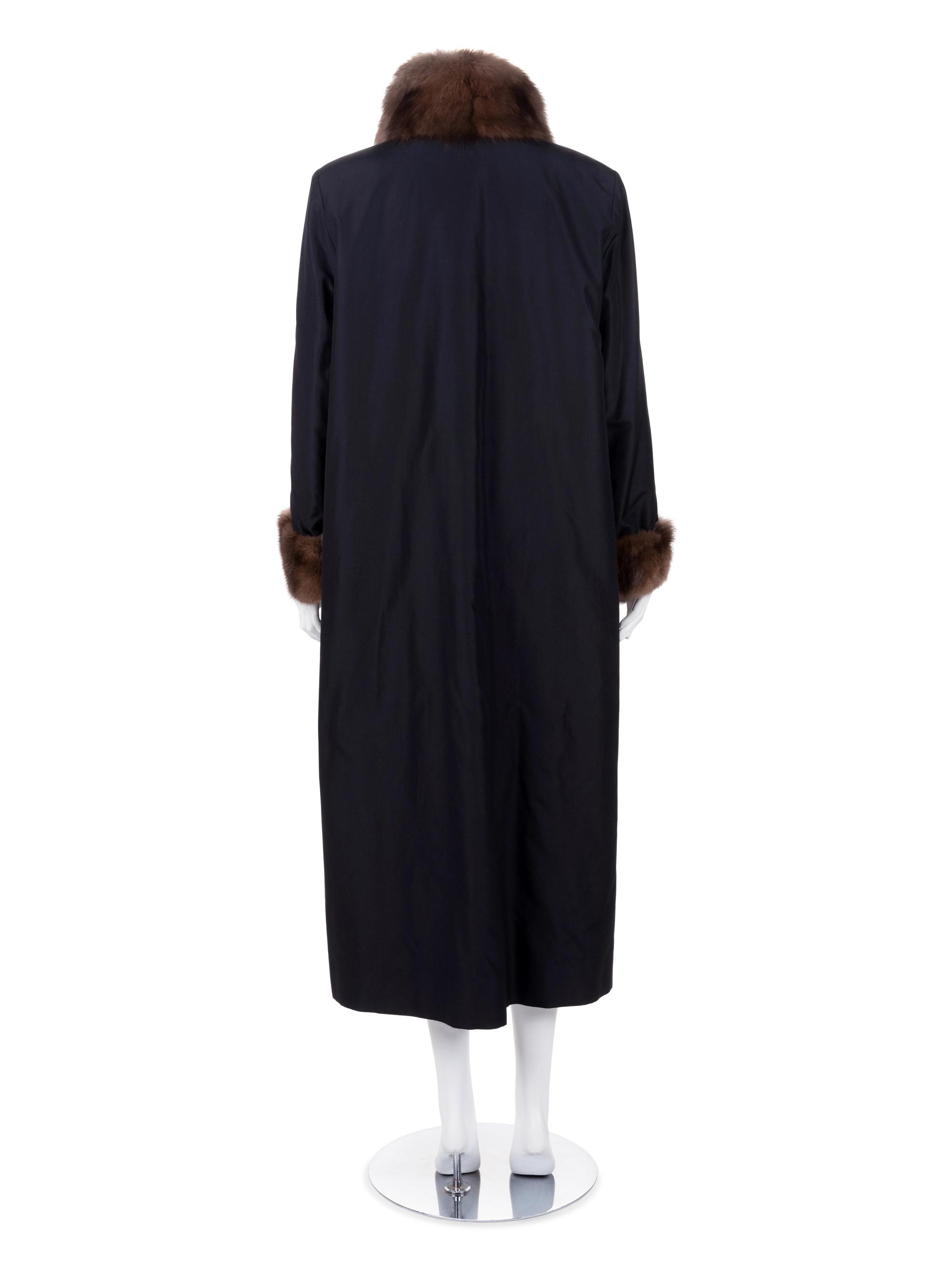 Sable Fur Trimmed Salon Coat