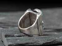 Southwestern-style Turquoise and Sterling Silver Ring