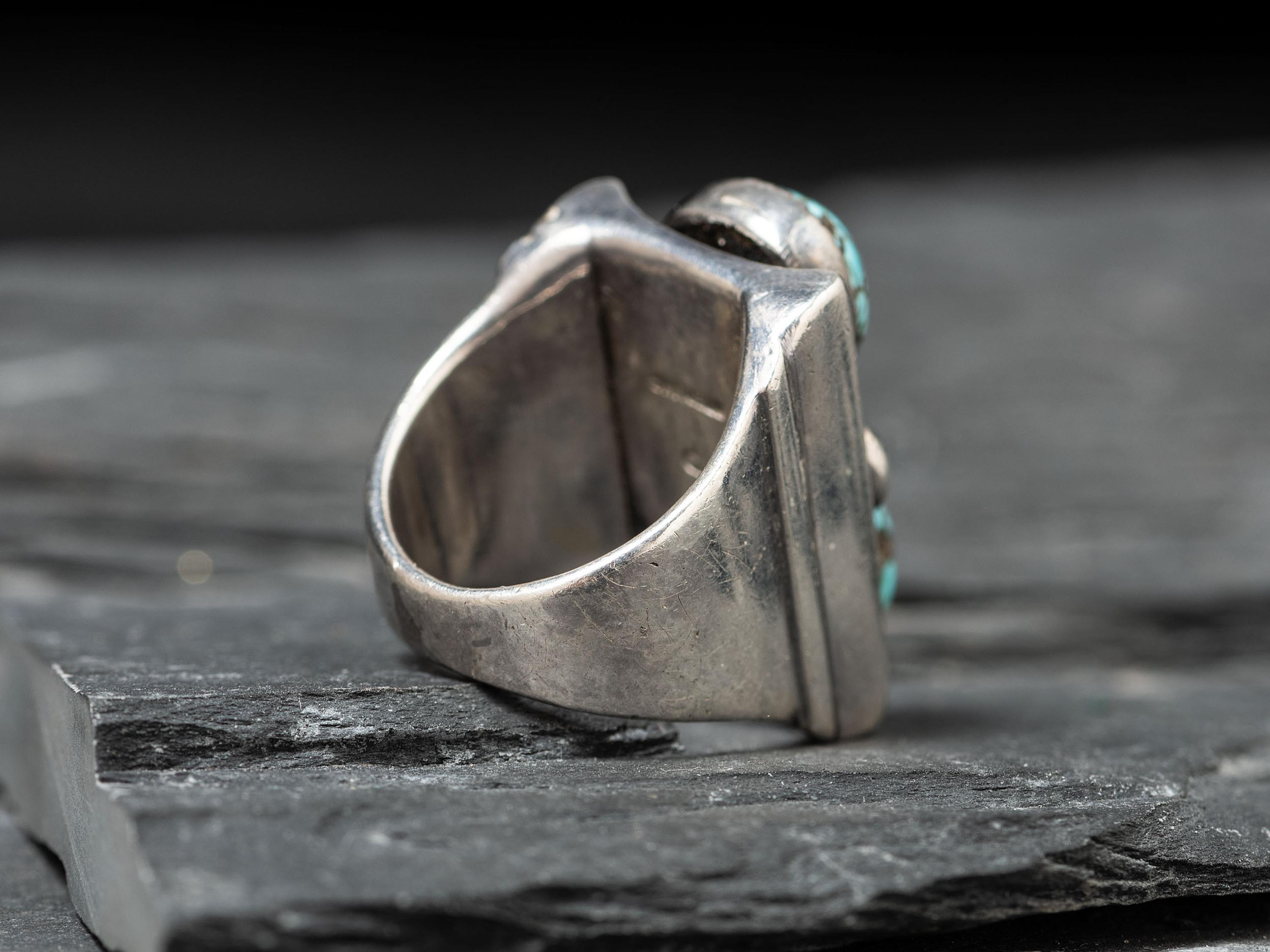Southwestern-style Turquoise and Sterling Silver Ring
