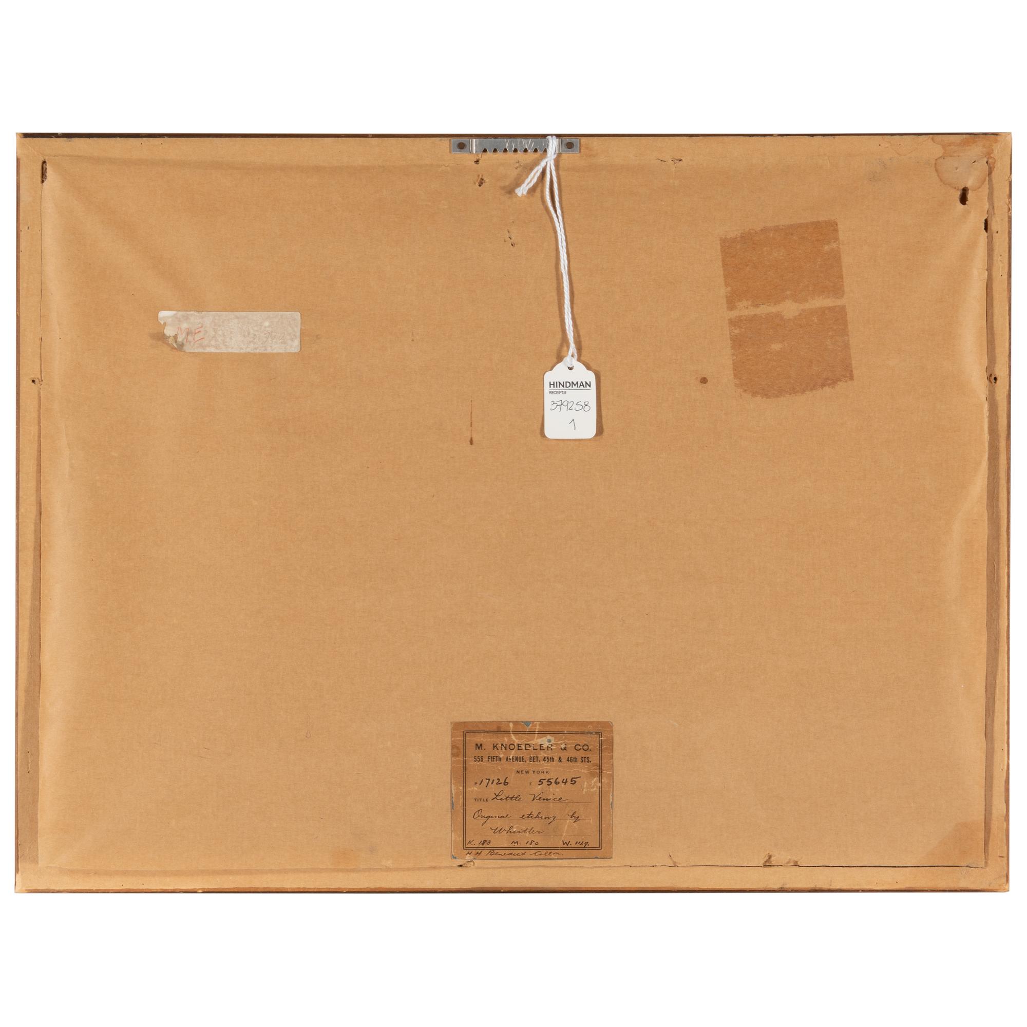 James MacNeill Whistler (American, 1834-1903) — The Little Venice, 1880