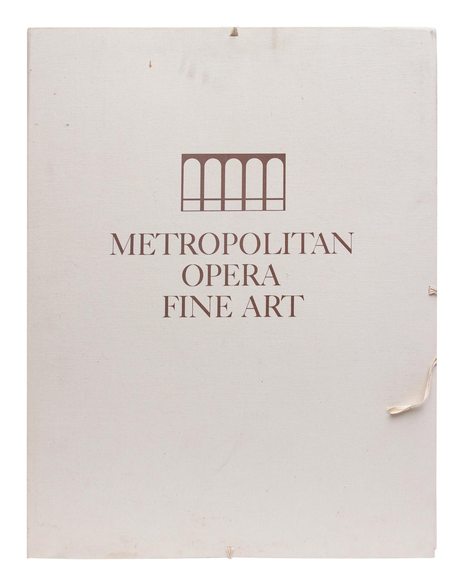 Metropolitan Opera Fine Art, the complete portfolio with the original linen folio case