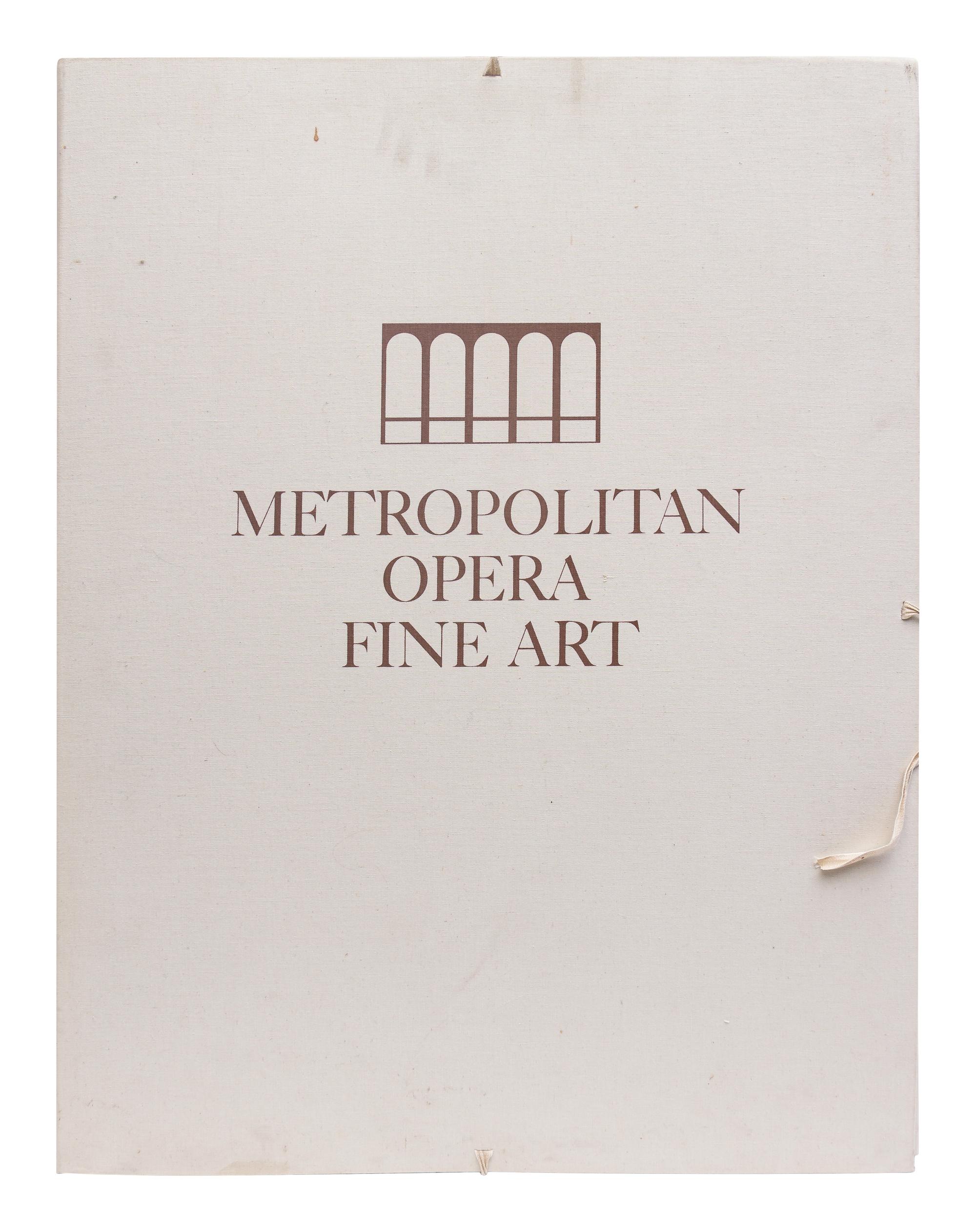 Metropolitan Opera Fine Art, the complete portfolio with the original linen folio case