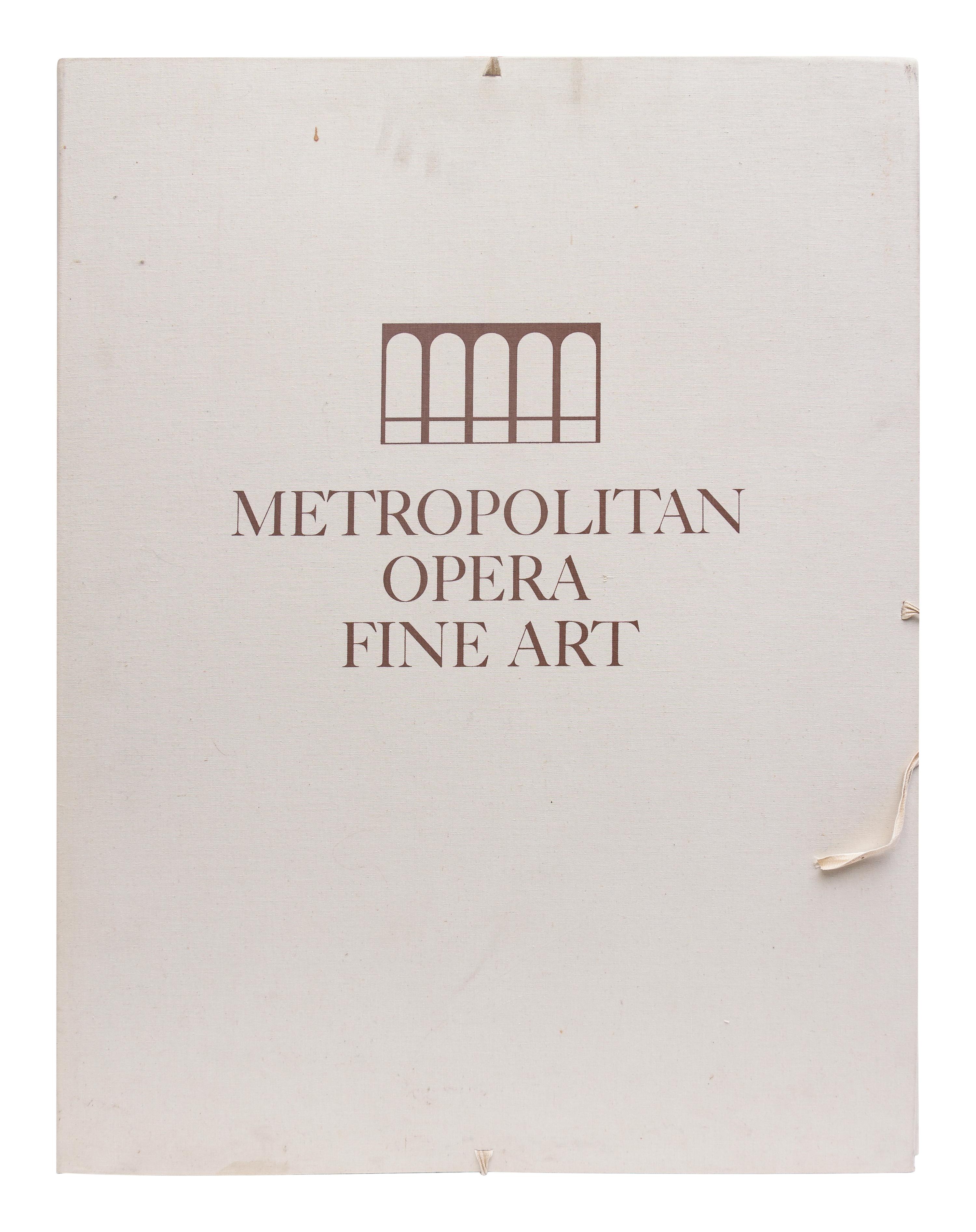 Metropolitan Opera Fine Art, the complete portfolio with the original linen folio case