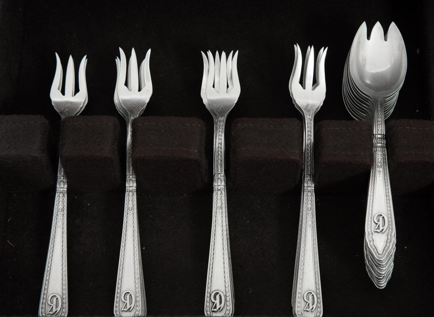 An American Silver Flatware Service