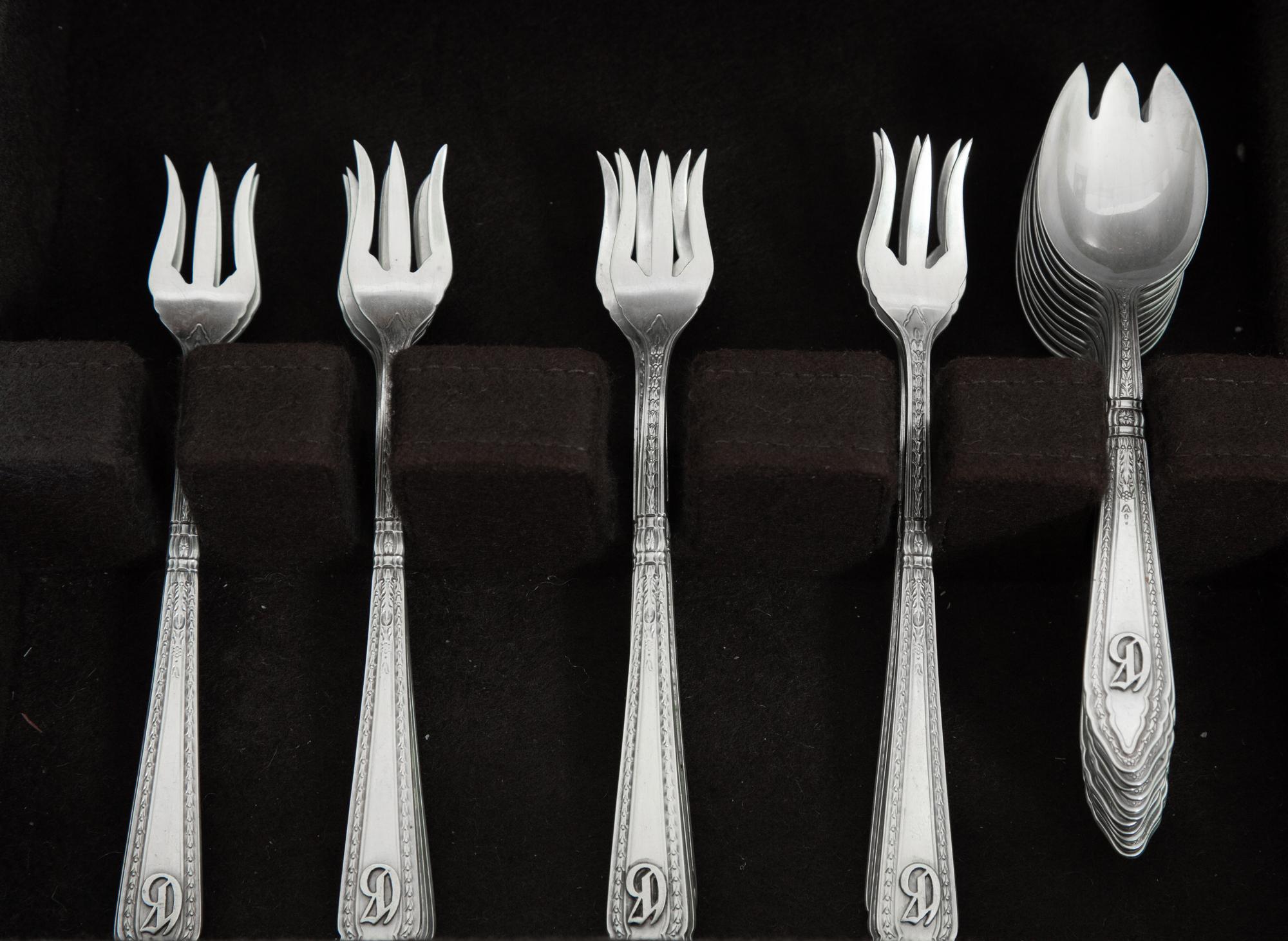 An American Silver Flatware Service