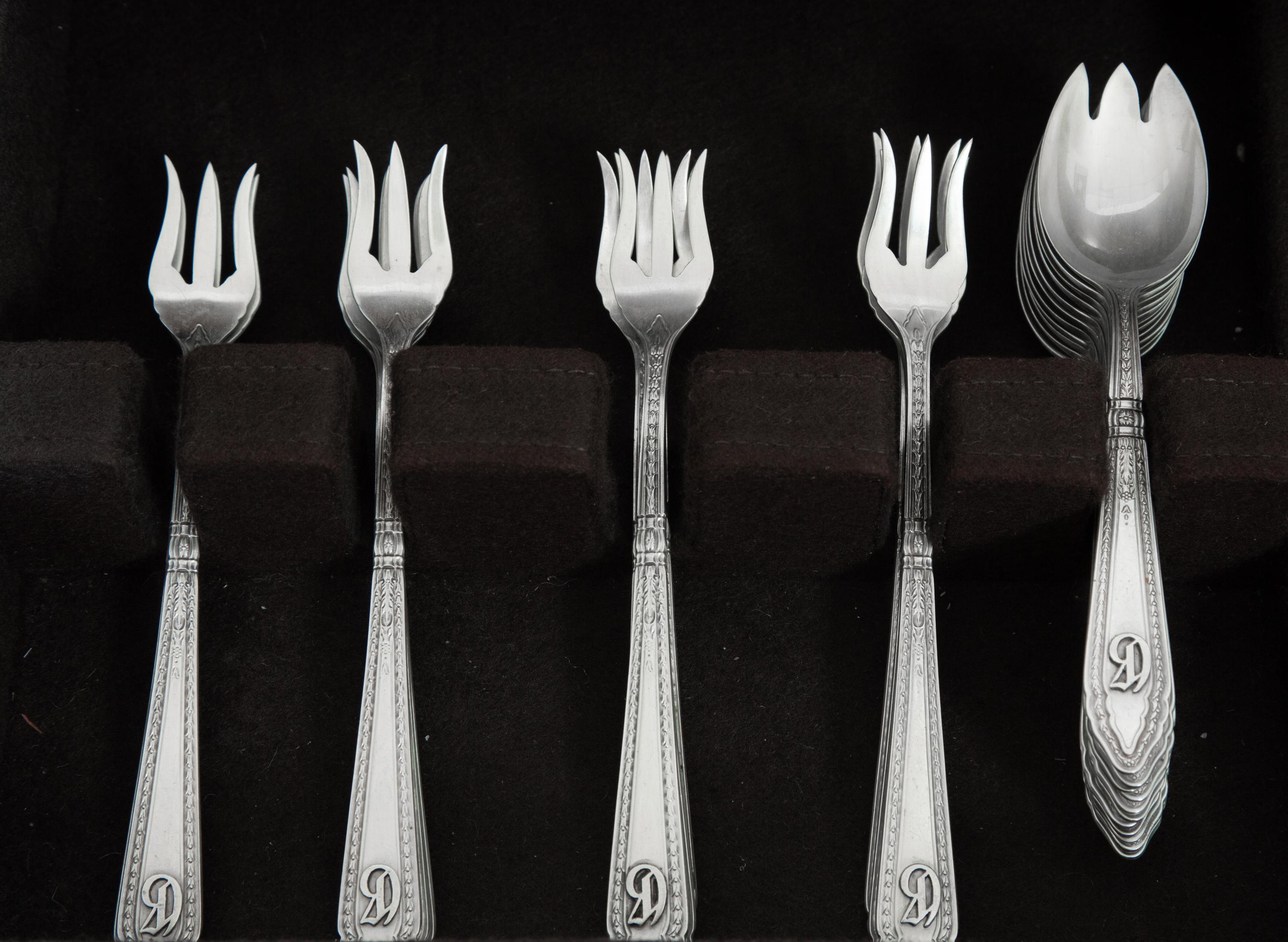 An American Silver Flatware Service