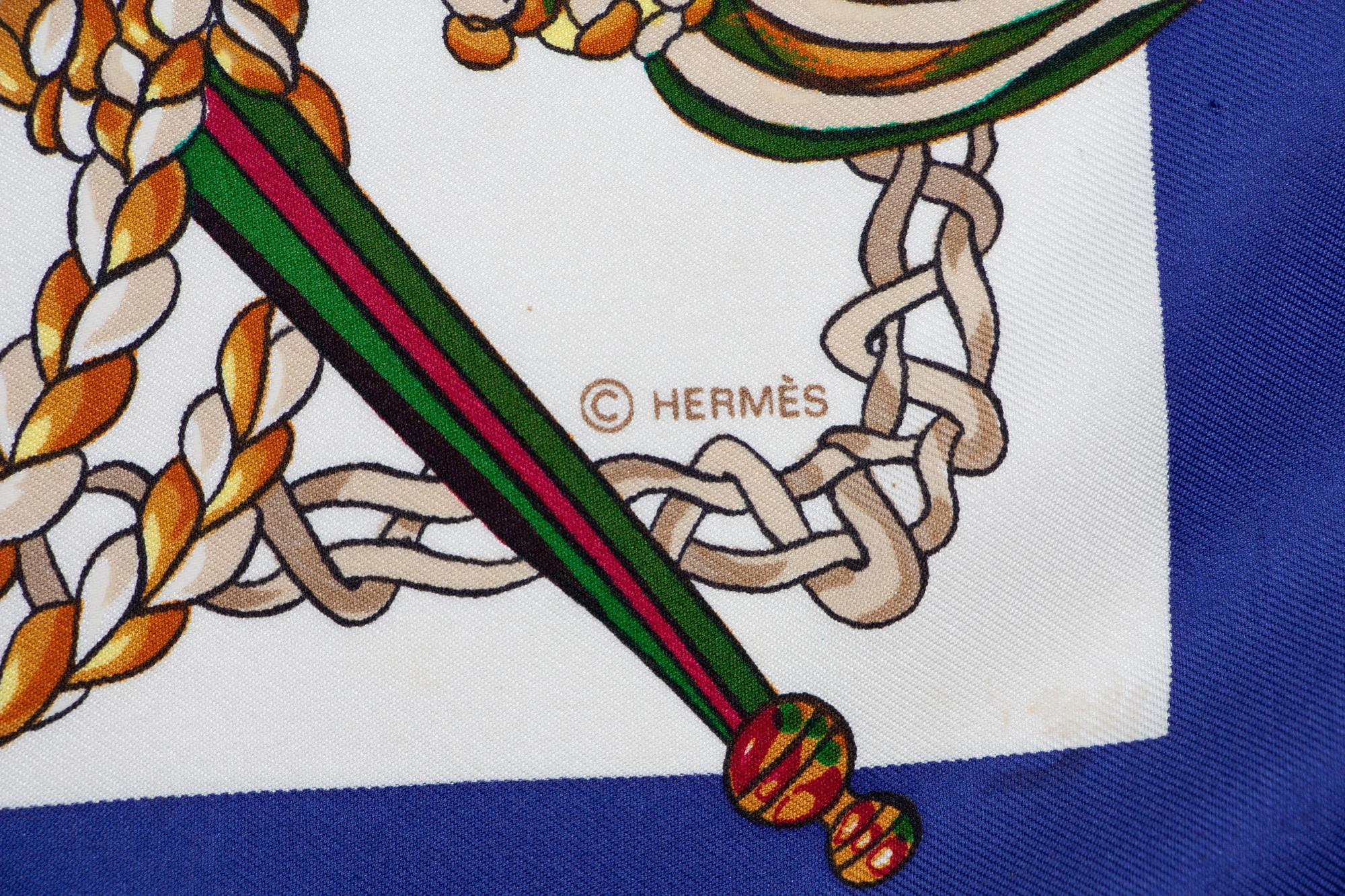 Three Hermès 90cm Silk Scarves