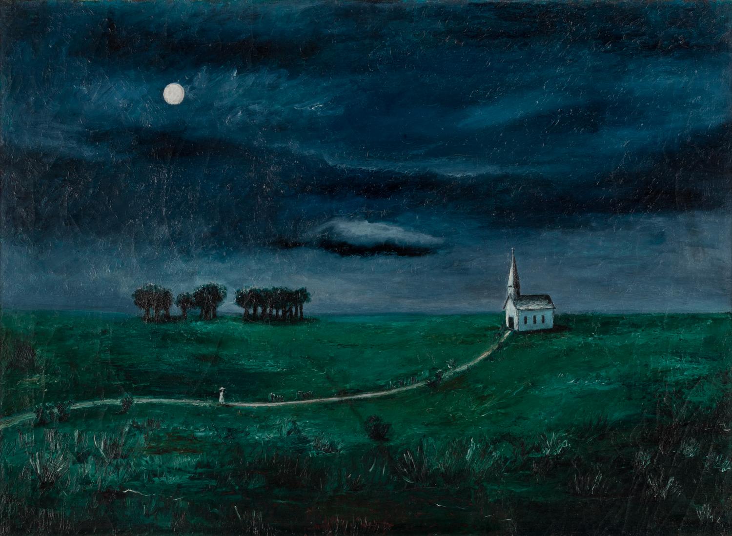 Landscape with Church (Church with Small Figure) , c. 1939-40