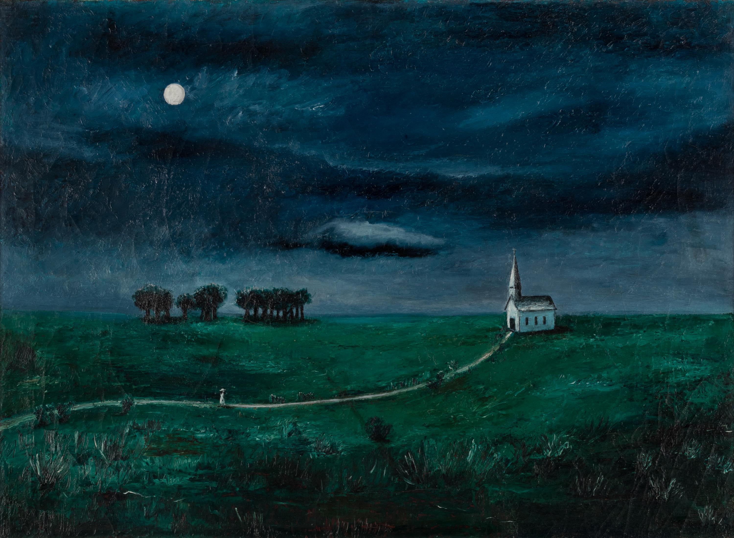 Landscape with Church (Church with Small Figure) , c. 1939-40