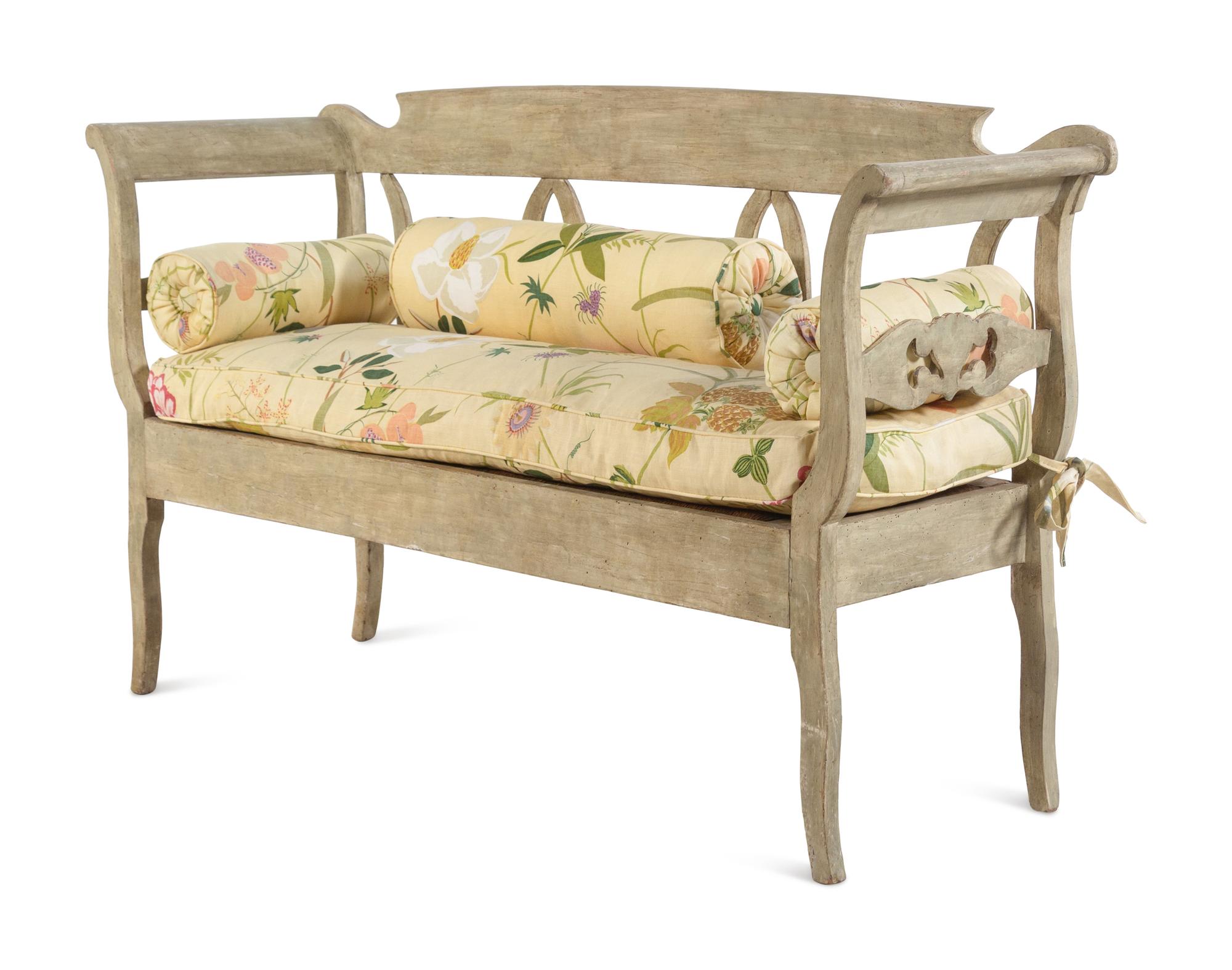 An Italian Painted Settee