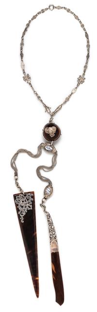 A Silver and Multigem Necklace, 44.90 dwts
