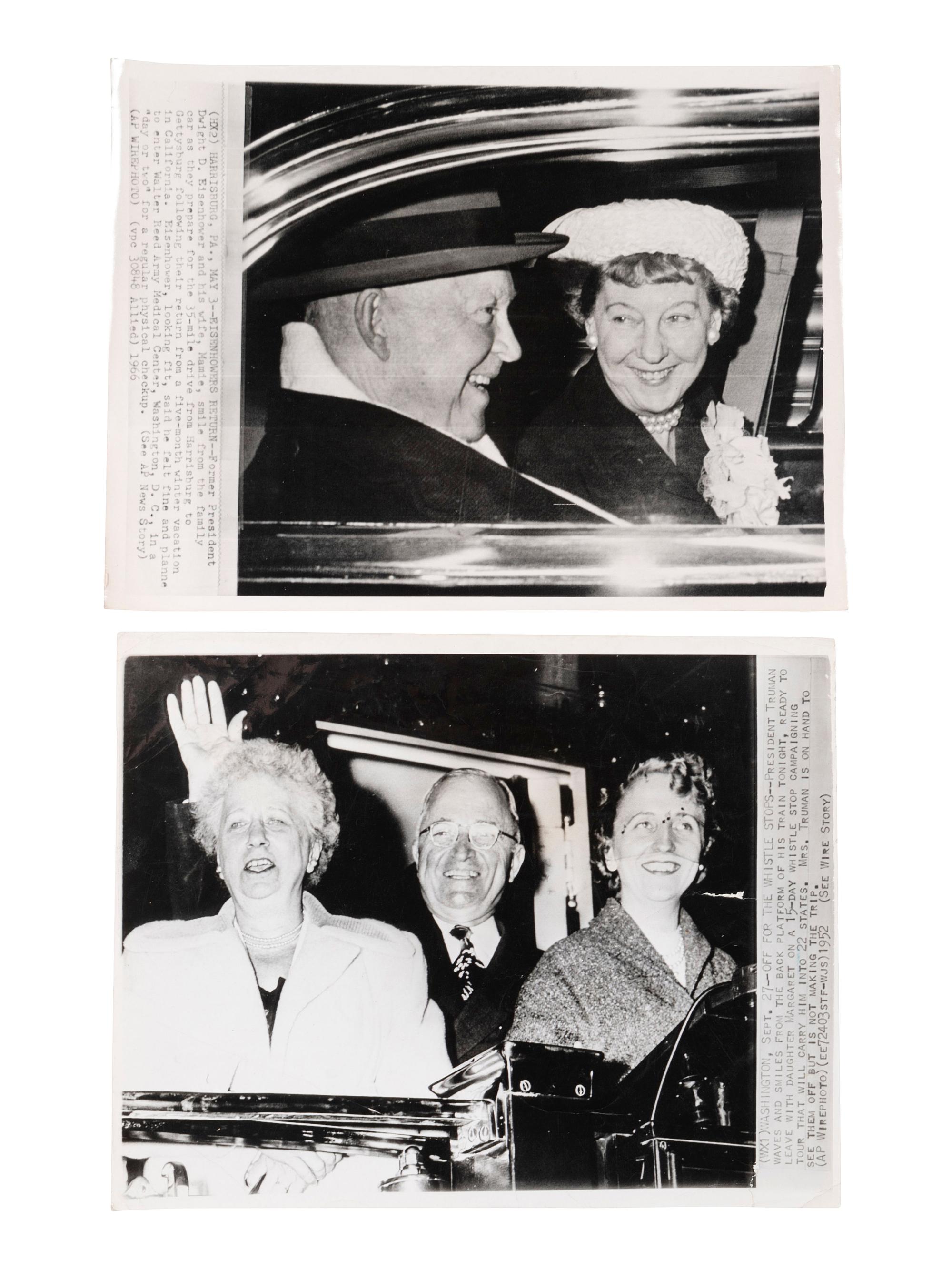 [PRESIDENTS] Photographs and ephemera related to Presidents Kennedy, FDR, Truman, and Reagan.