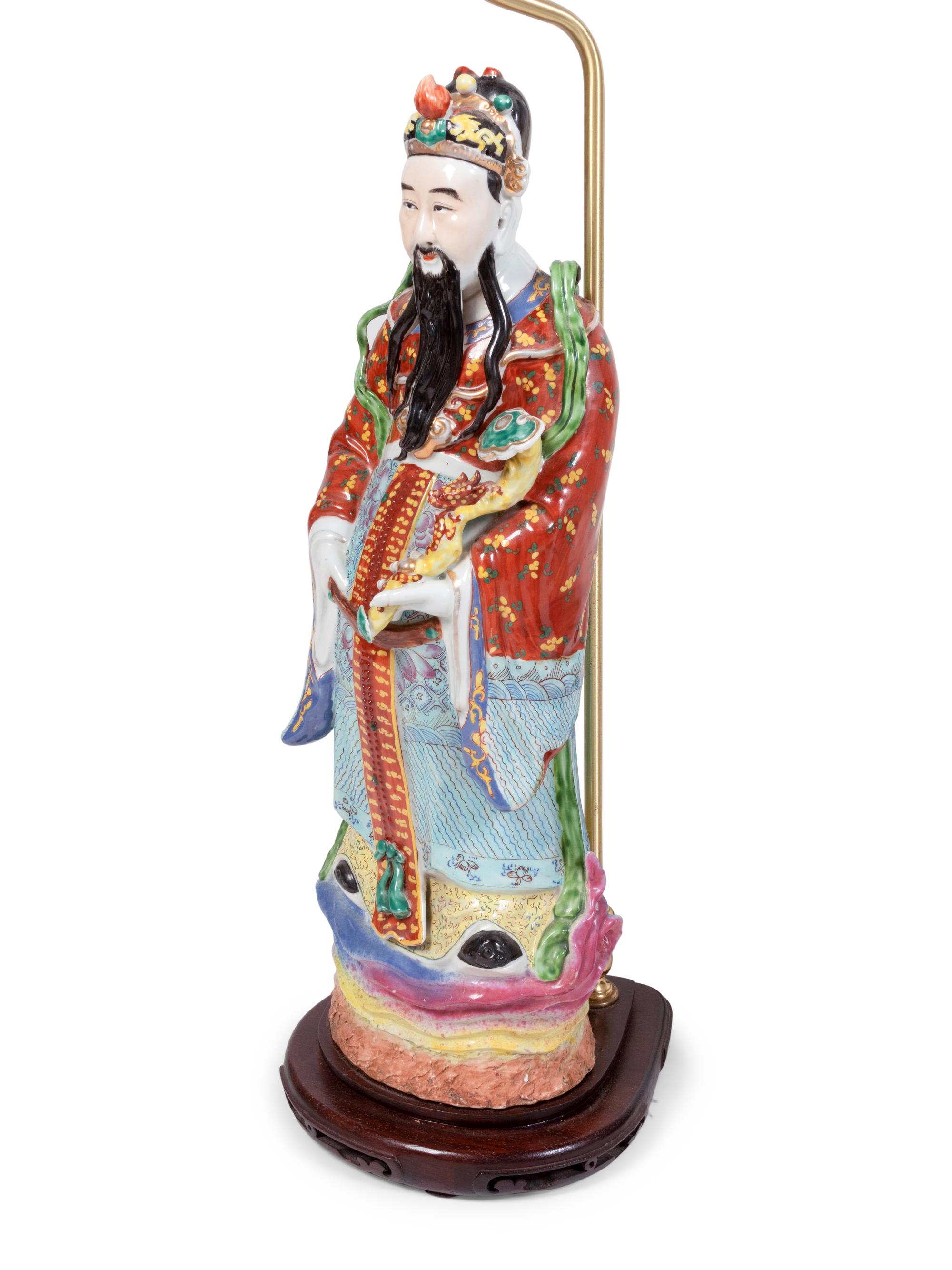 Two Chinese Export Porcelain Lamps