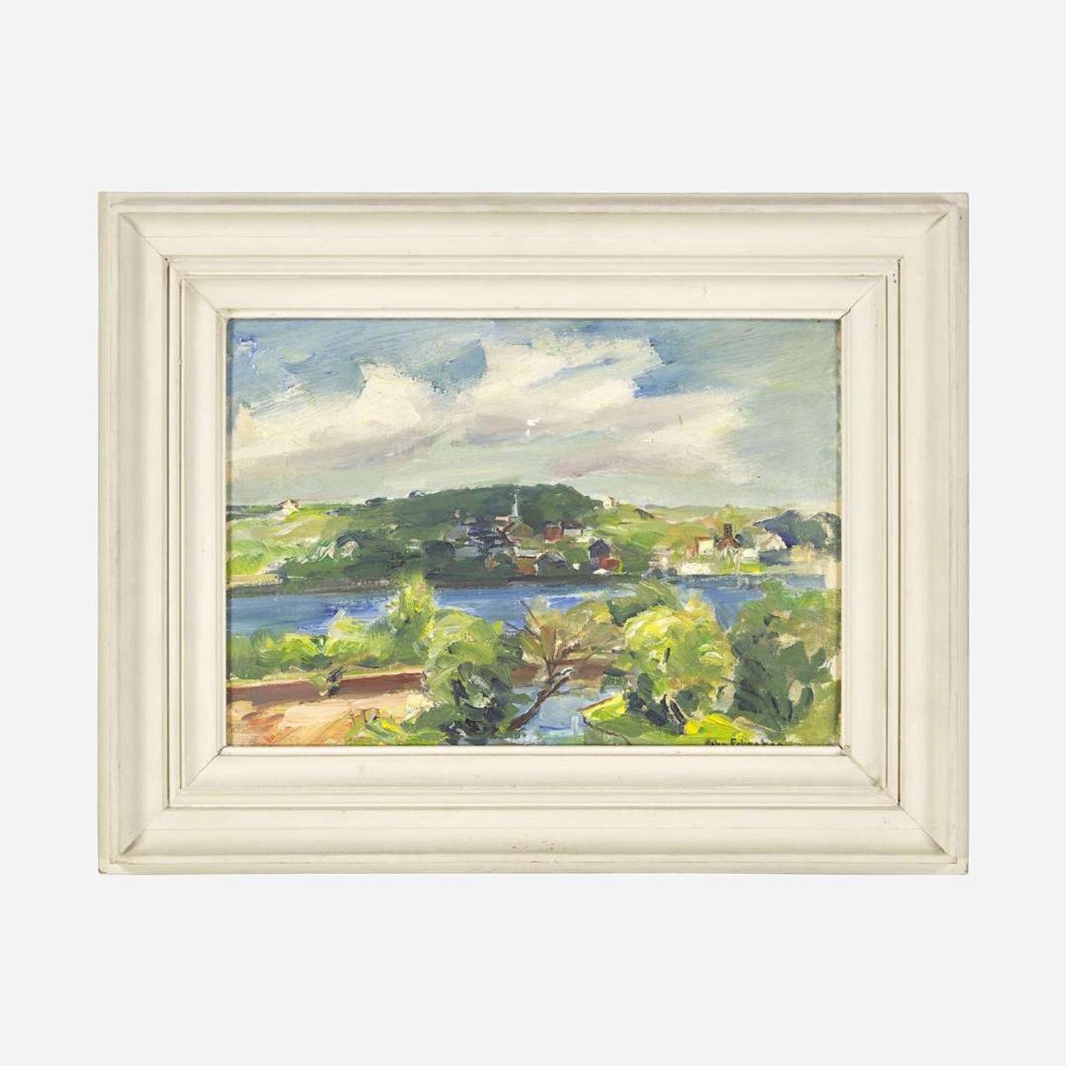 John Fulton Folinsbee (American, 1892–1972) New Hope from Lambertville