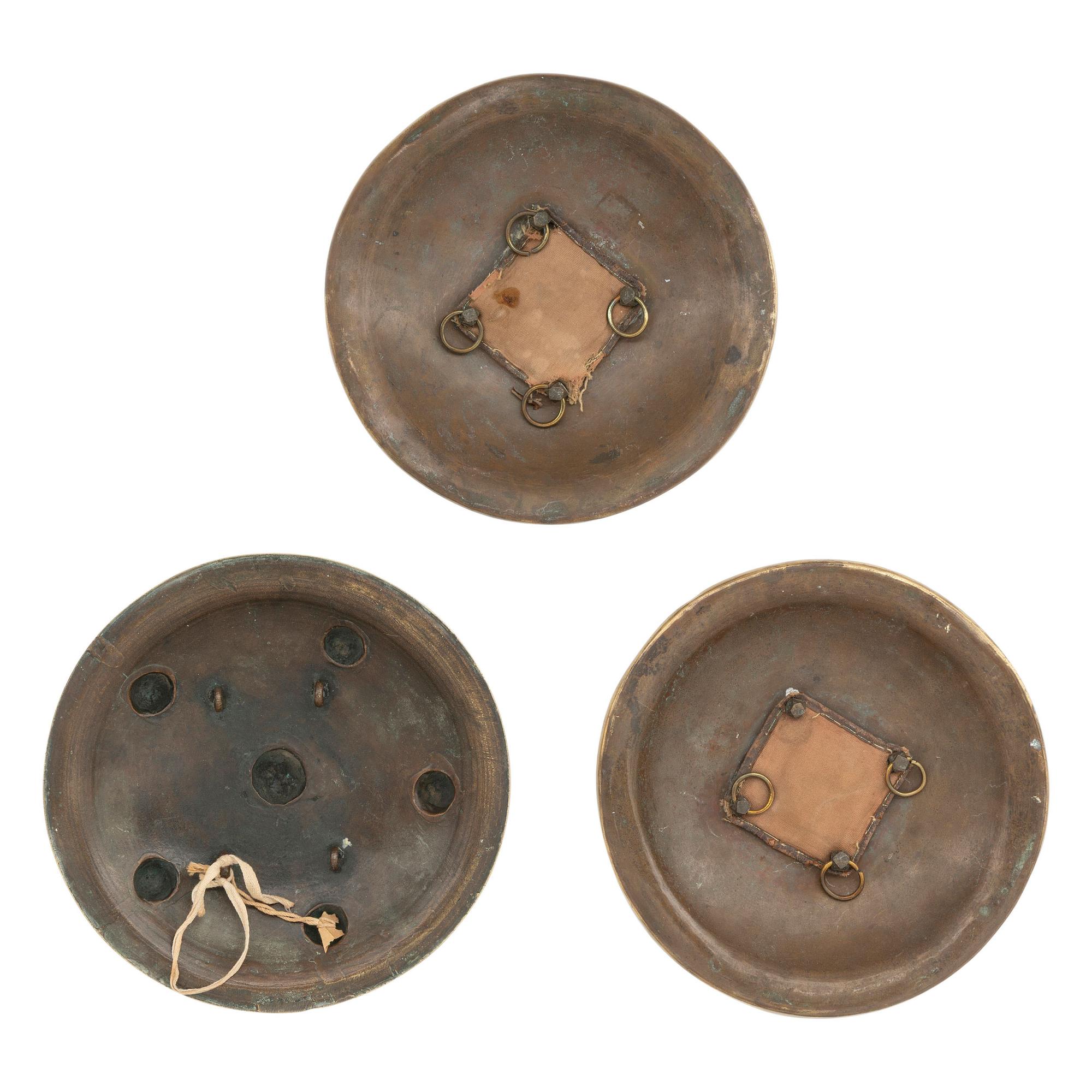 Cast Sumatran Minangkabau Acehnese Shield with Two Dahl Bucklers