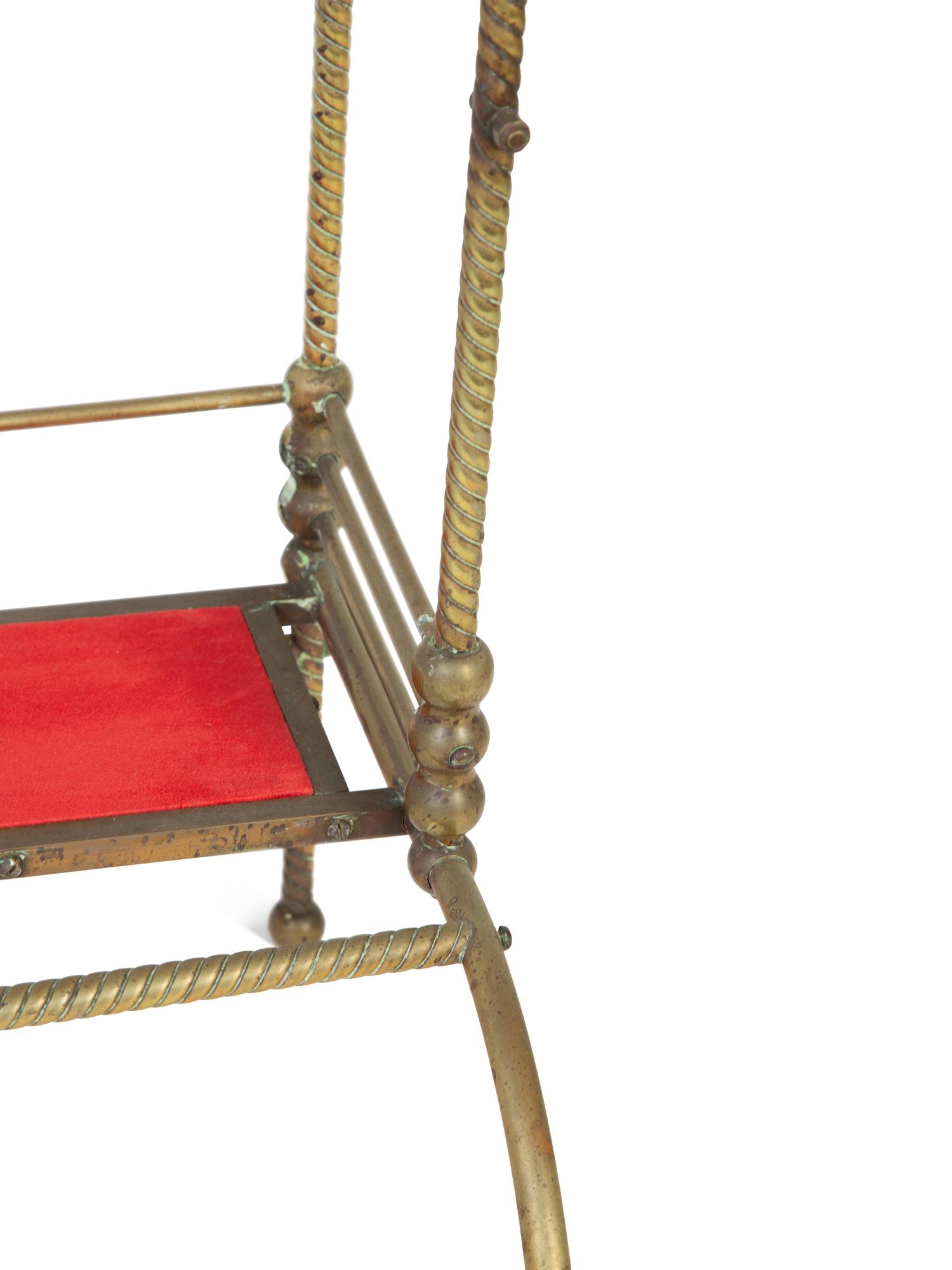 A Charles Parker Aesthetic Movement Brass Telephone Table — CIRCA 1890