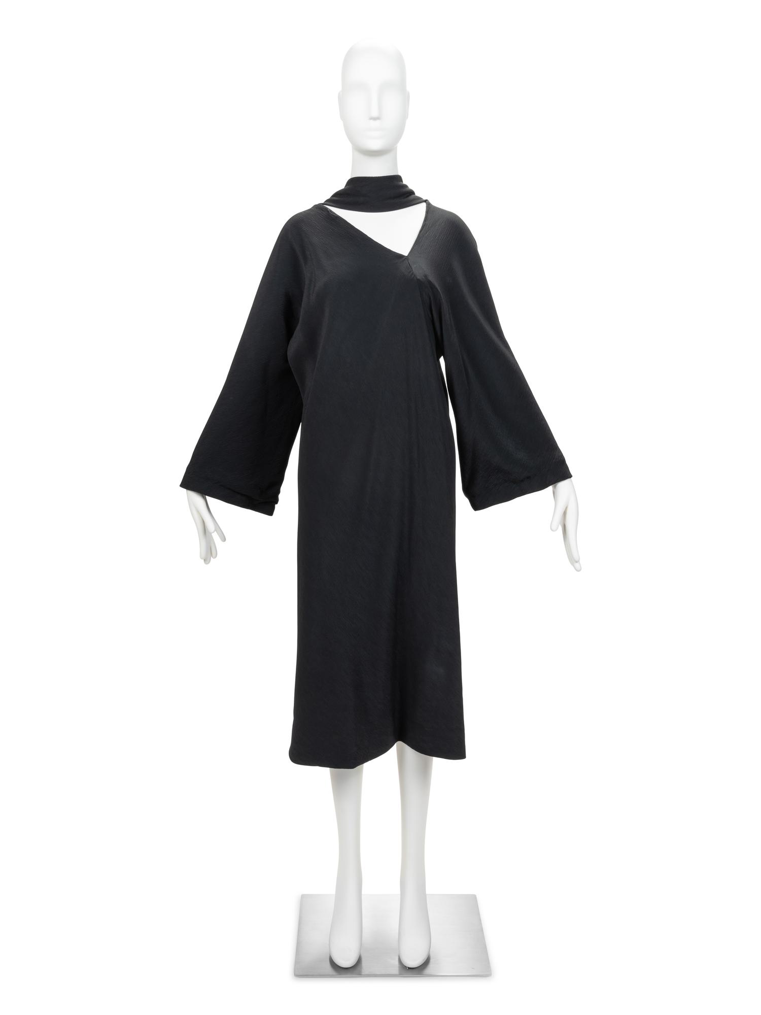 Halston "Single Seam" Black Dress, 1976